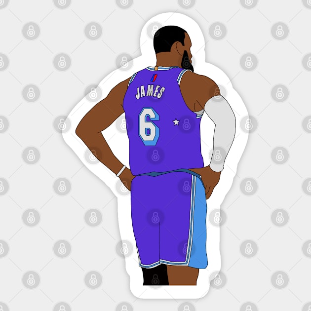 LeBron James Minimal Sticker by whelmd